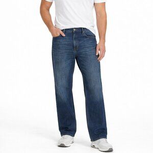 Levis 569 Medium Wash Loose Straight Leg Denim Jeans Mens 39 x 30.25